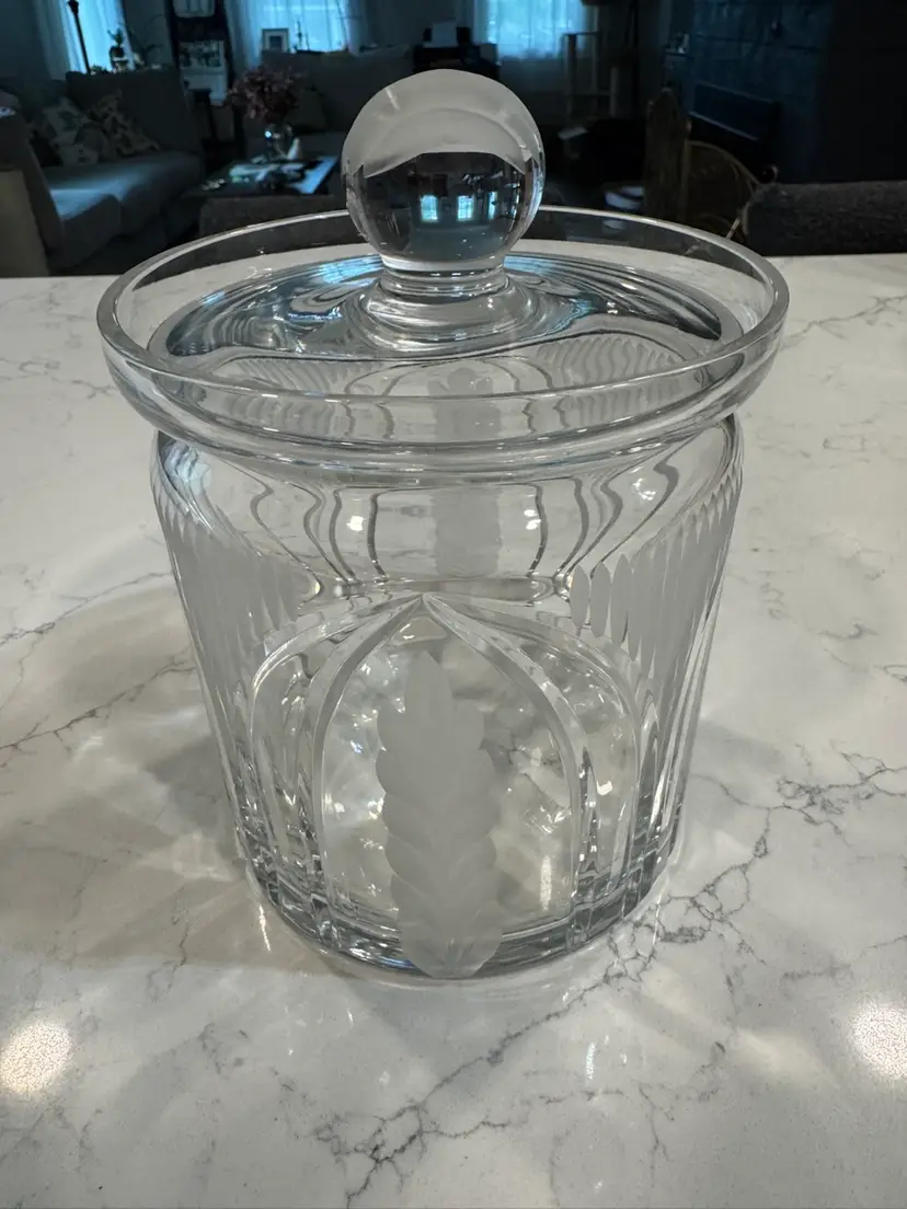 🪹Stunning Crystal Biscuit Jar