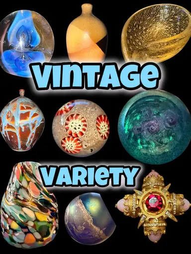 Paperweights, Glass, Pottery, Jewelry Variety Show!