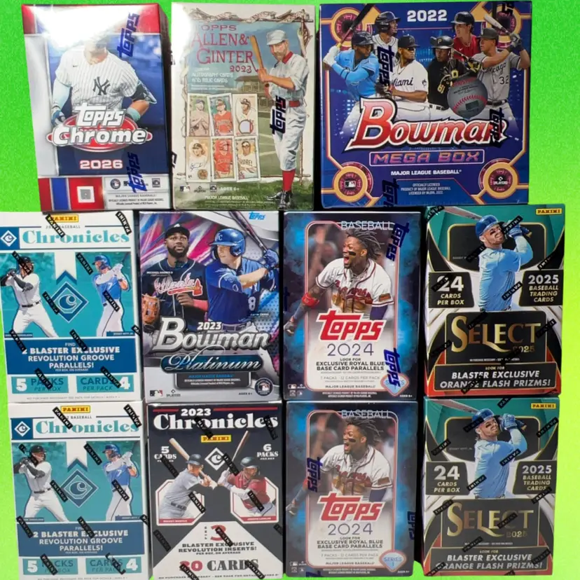 2022-26 Topps & Panini Baseball 11 Box Mixer Live Team Rip MBB2028 (stacked shipping)
