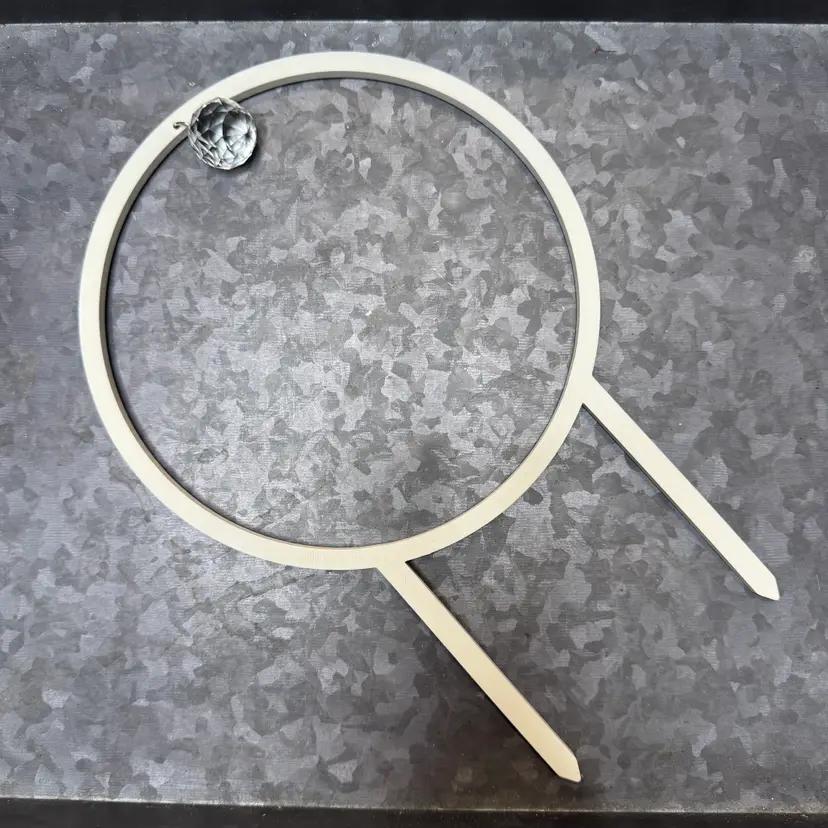 Trellis - Round Suncatcher - Bone White