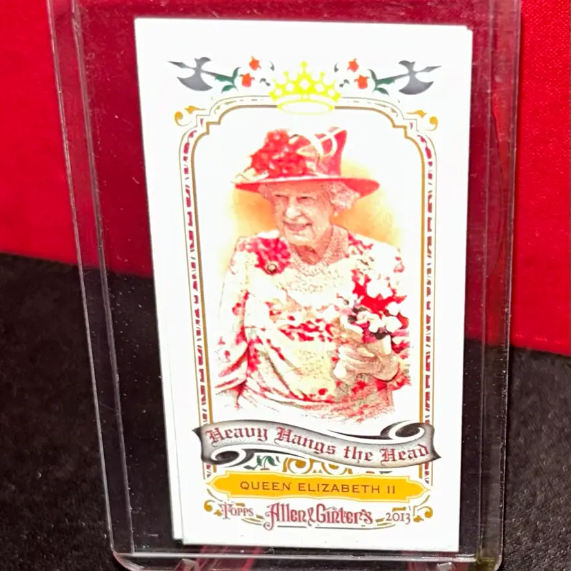 2013 Topps Allen Ginter - Heavy Hangs the Head Mini Queen Elizabeth II #QE