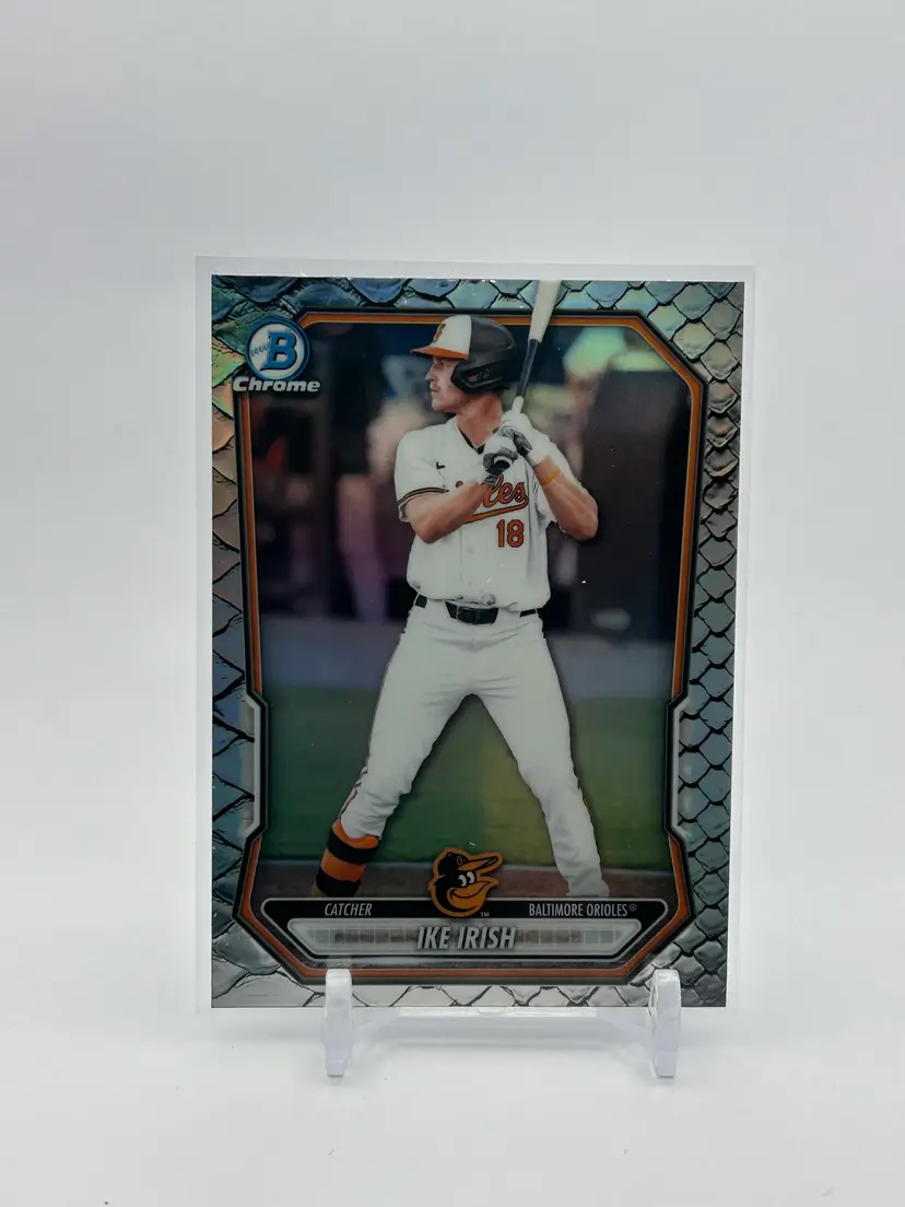BC16 - Ike Irish 2026 Bowman Chrome Reptilian Refractor - Baltimore Orioles #5 prospect