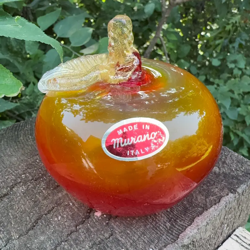 Murano Italy Glass Apple