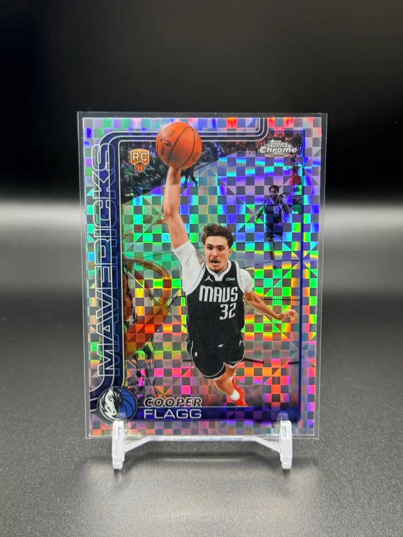 Cooper Flagg 2025-26 Topps Chrome Update XFractor Rookie Card