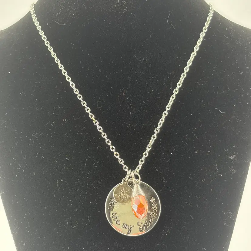 You Are My Sunshine Necklace 22 Inch