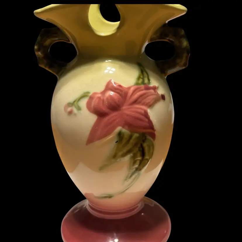 Hull 2-handled 7” Vase Repaired