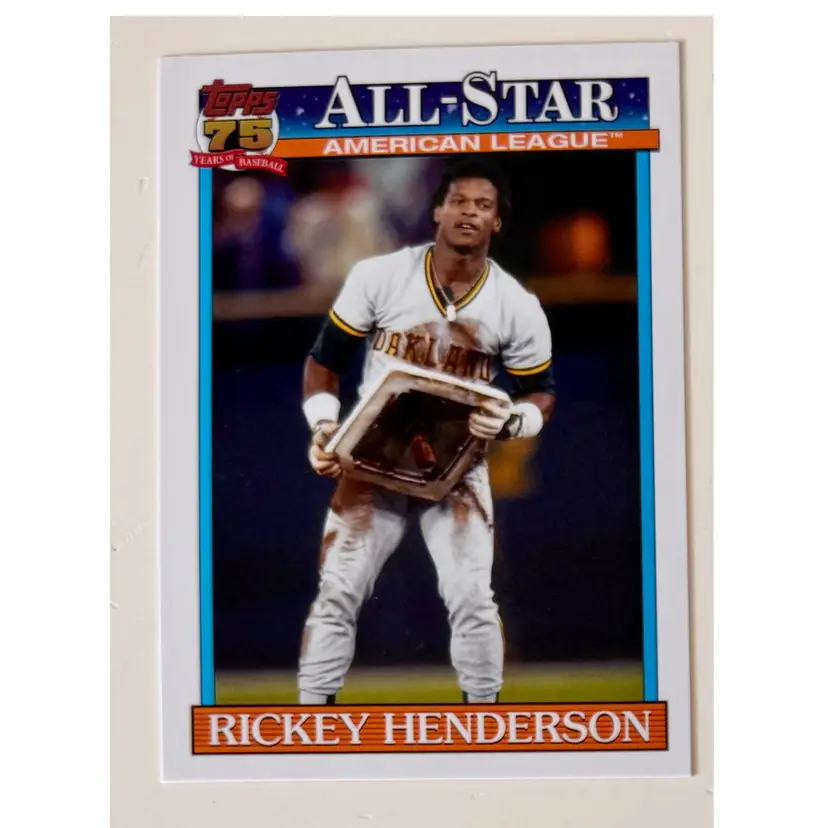 Rickey Henderson 1991 Topps All Star Oakland Athletics