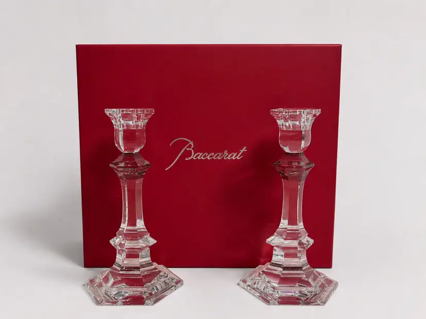 Baccarat - Crystal Candlesticks - Harcourt 1841