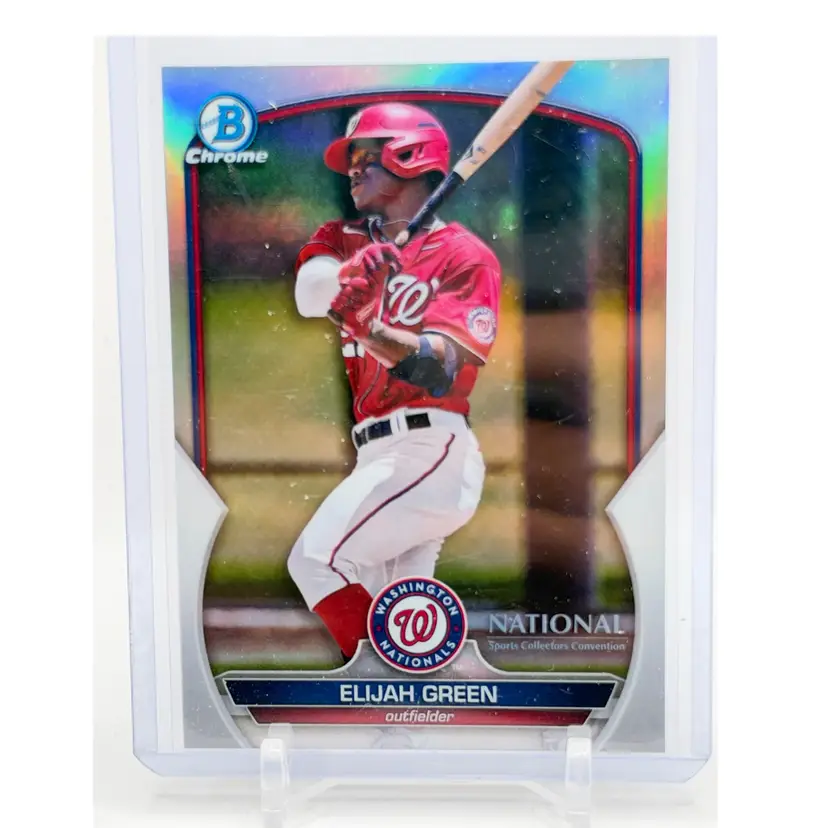 2023 Bowman Chrome National Sports Collectors Convention Wrapper Redemption Elijah Green - Washington Nationals