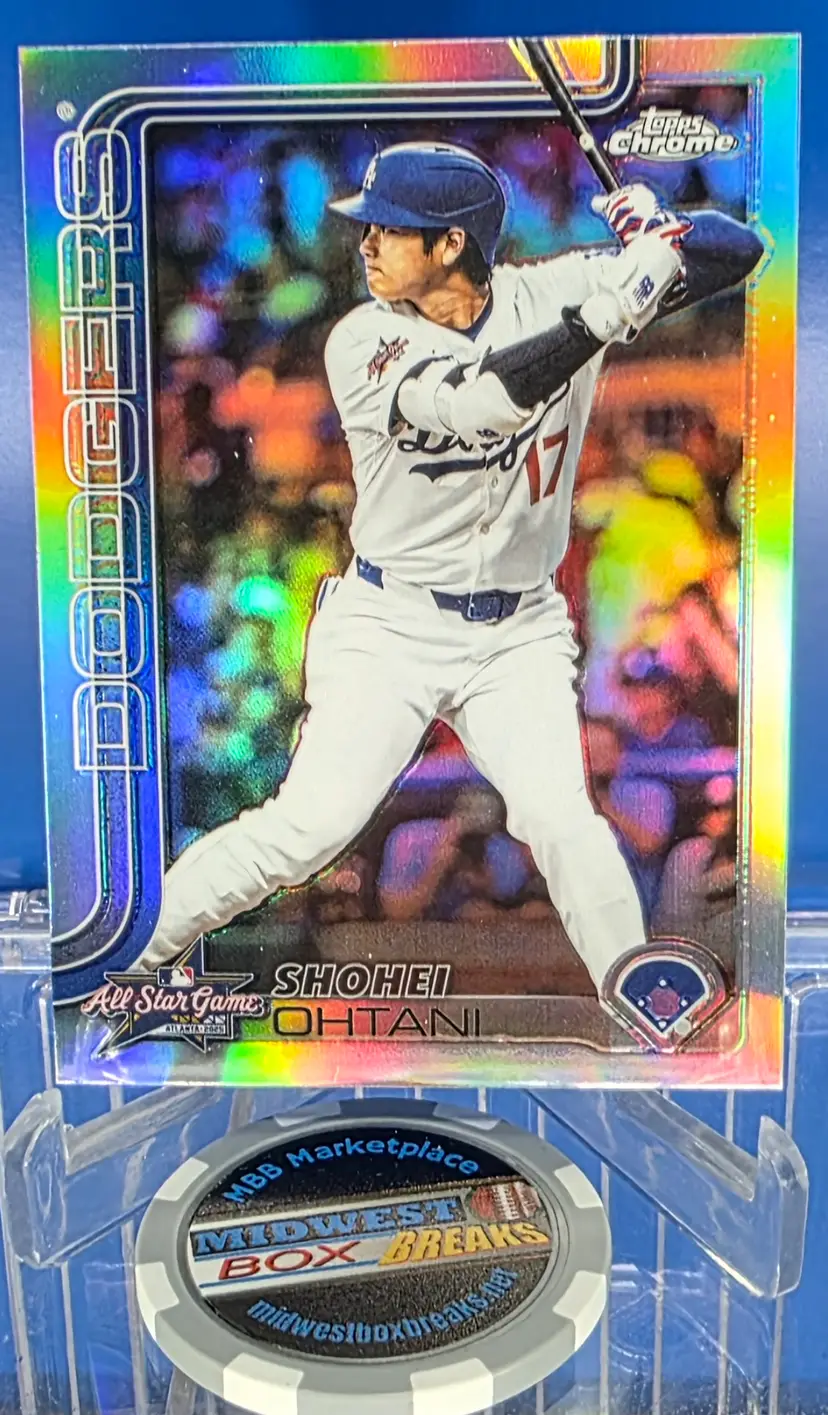 Shohei Ohtani 2025 Topps Chrome Update All-Star Game Refractor #ASGC-18 Los Angeles Dodgers