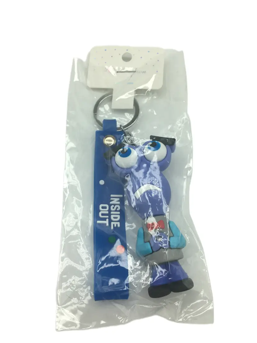 Disney Inside Out FEAR Character Keychain Bag Charm Pendant New