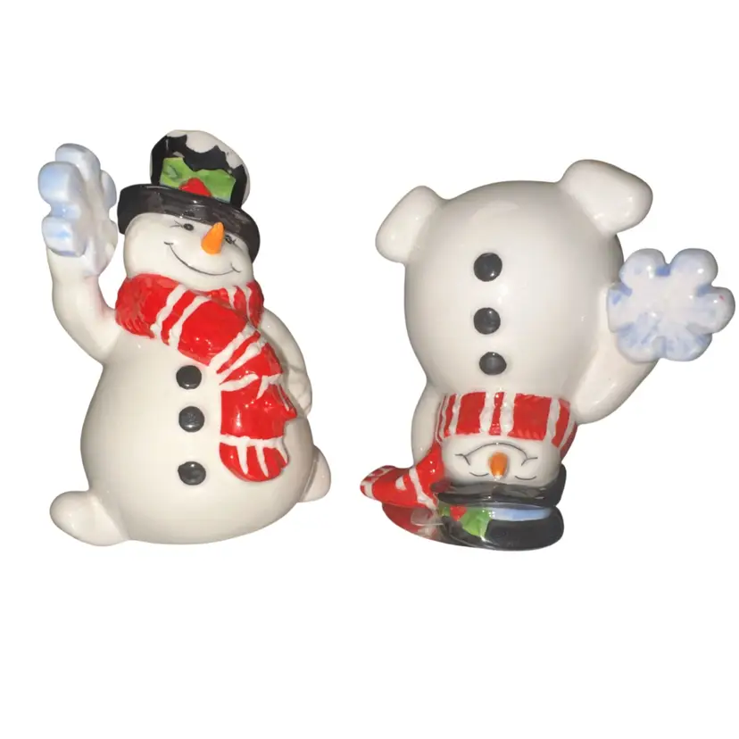 Fitz & Floyd Snow Days Tumbles 2 Silly Snowman