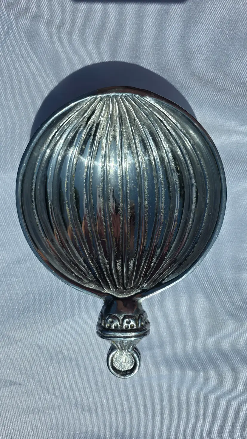 Mariposa Brillante Silver Ornament Candy Dish - Vintage Aluminum