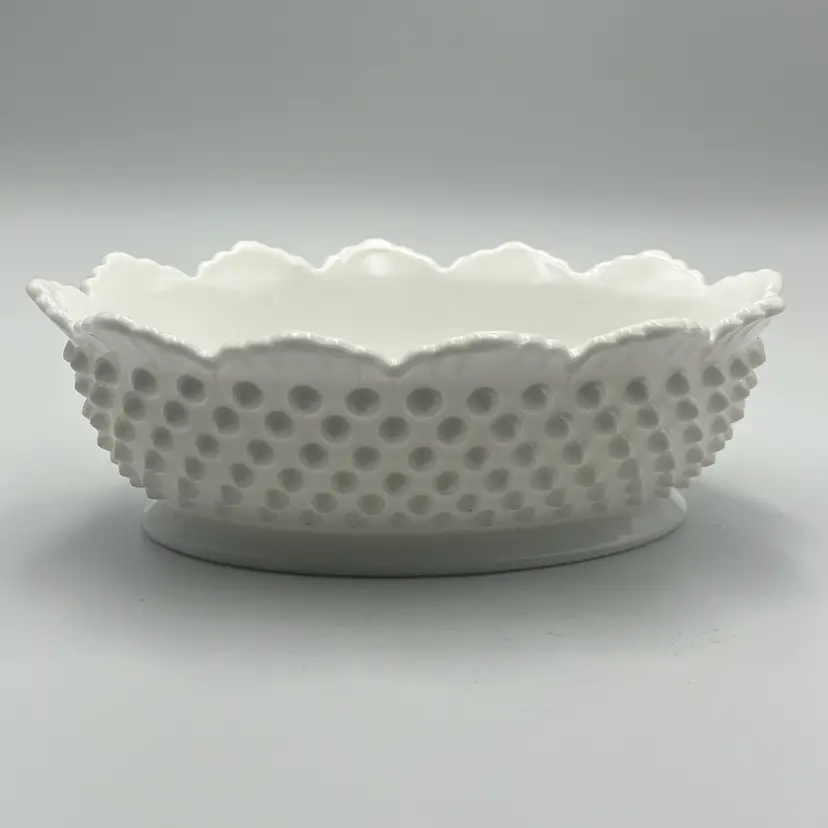 Fenton Hobnail Milk Glass Bowl