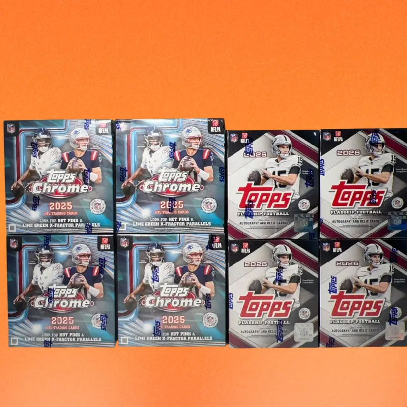 2025/26 Topps Football 8 Mega Box Mixer Live Team Rip #1 MBB2057 (stacked shipping)