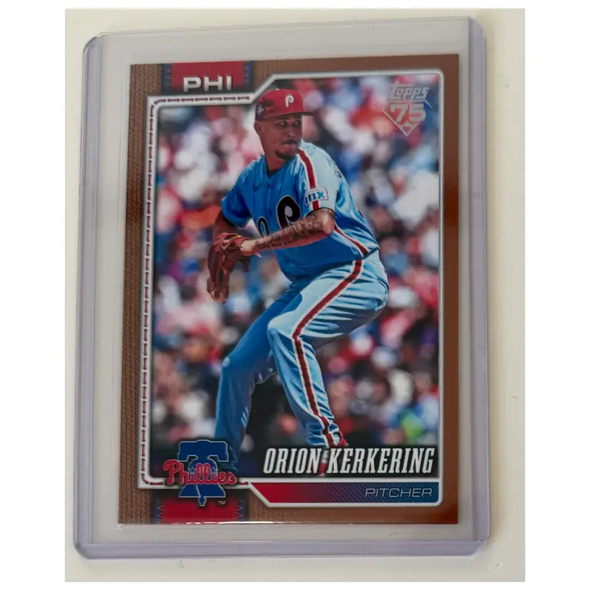 Orion Kerkering Topps Gold /2026 Philadelphia Phillies