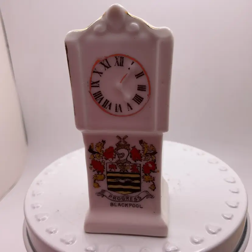 POW4 VTG Ceramic Grandfather Clock Mini 3.5” Progress Blackpool