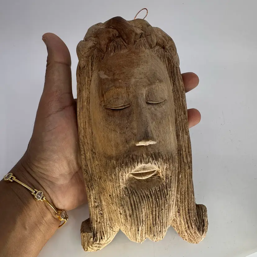 Wood Carved Jesus Wall Hanging