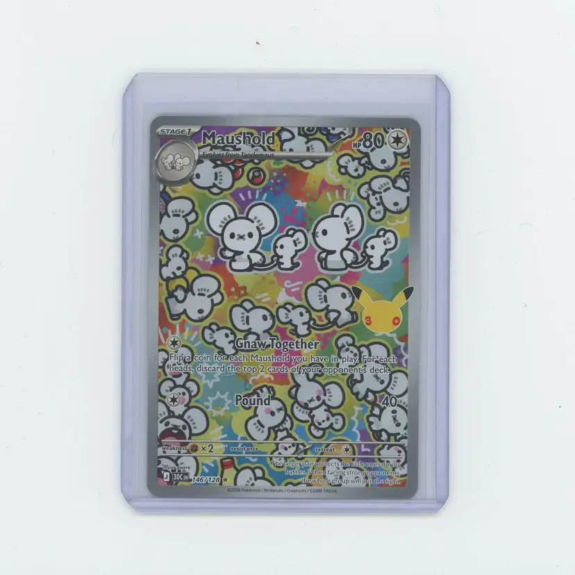 Pokémon 30th Anniversary Celebration Illustration Rare Maushold 146/128