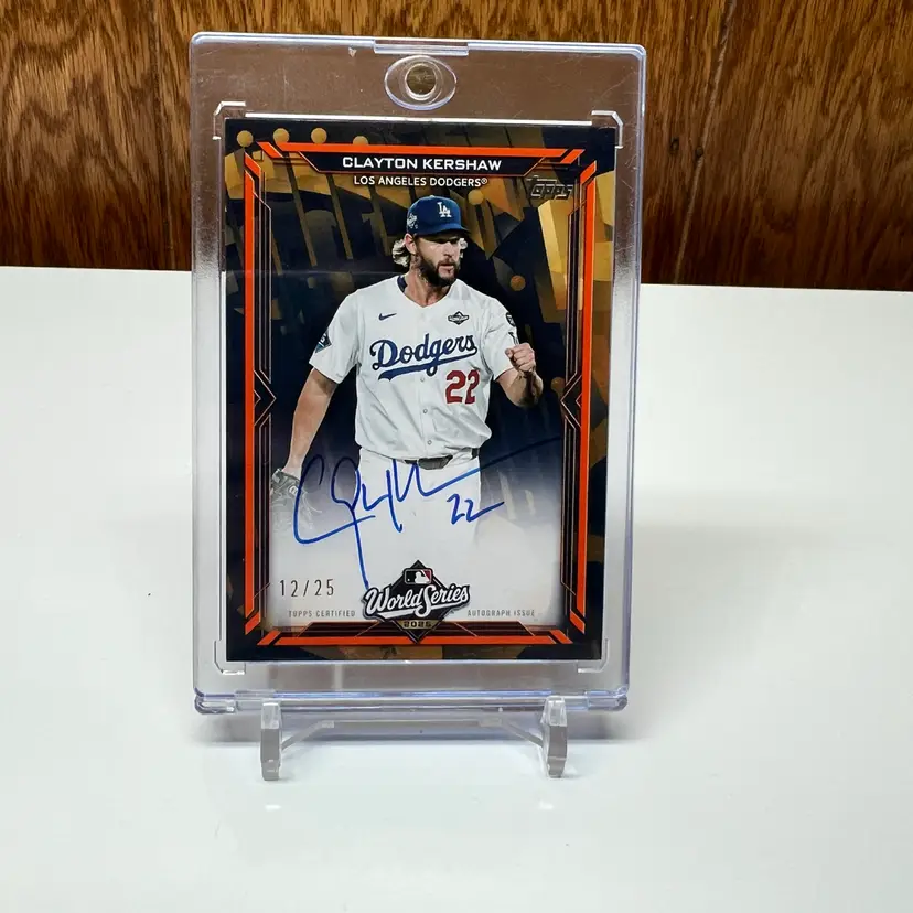Clayton Kershaw World Series Auto 12/25 - 2026 Topps Series Two - Dodgers