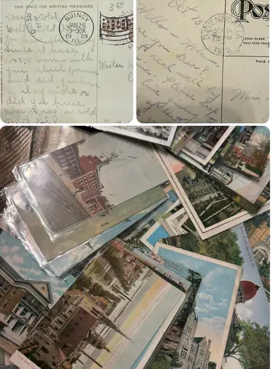 MY 1st EPHEMERA SHOW~Vtg US & European Postcards 