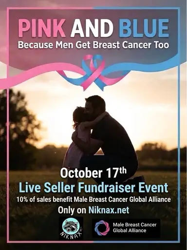 Pink & Blue Male Breast Cancer Awareness Train w/ Isla 🩷💙 The Vintage Table Lady