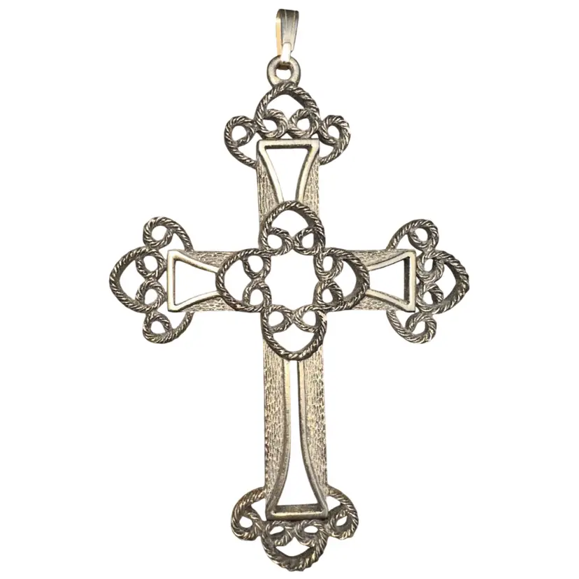 1973 Sarah Cov. Limited Edition Gold Tone Cross Pendant