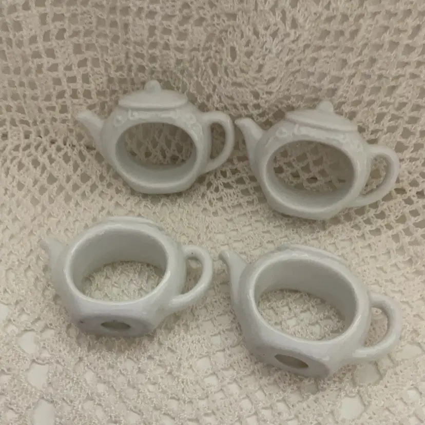 Teapot Shaped Napkin Rings