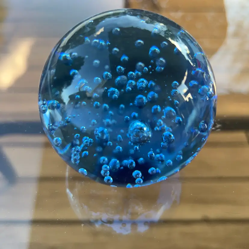 Blue Bubble Paperweight