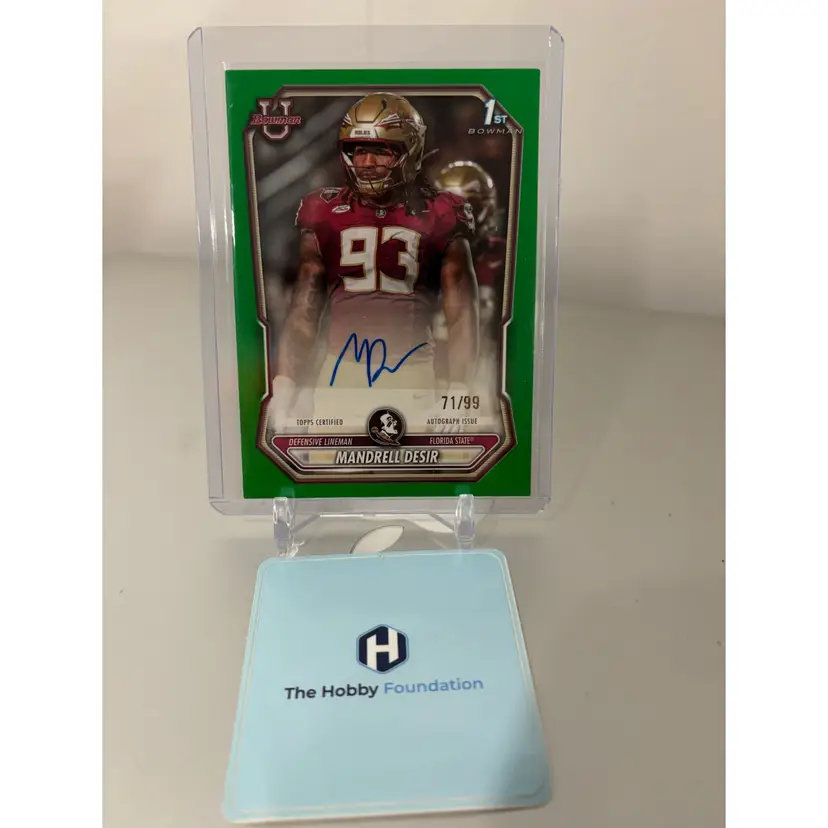 Mandrell Desir - 2026 Bowman Auto /99 - Florida State Seminoles