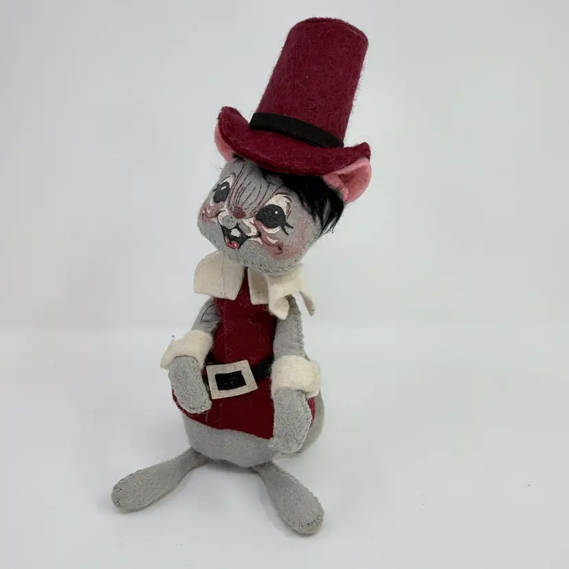 Vintage Annalee Mobilitee Thanksgiving Pilgrim Mouse
