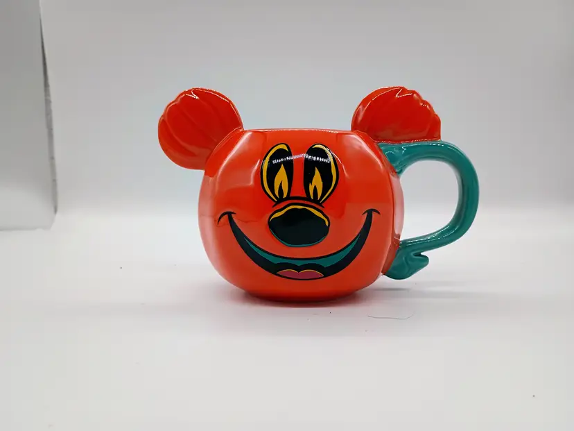 Disney  Disney Mickey Mouse Halloween Jack O'Lantern Pumpkin Ceramic Mug Cup