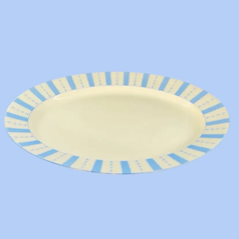 #467- Vintage Serving Platter Plate The Yale Pattern By Noritake Hand Painted Nippon Japan
