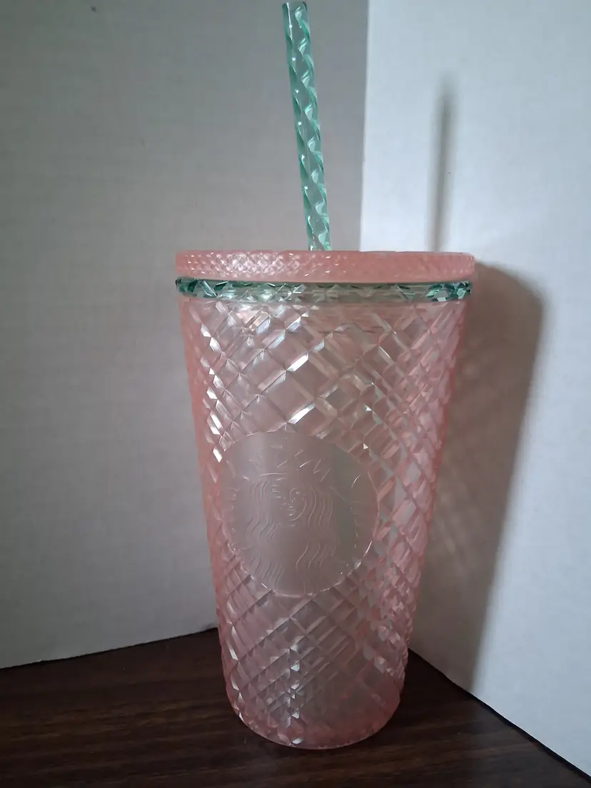 Starbucks Pink Diamond Tumbler with Straw