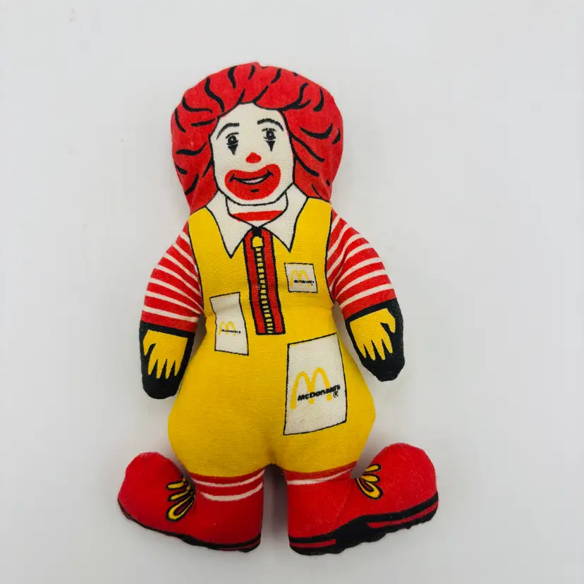 Collectible Vintage 4” inch Ronald McDonald Mini Plush Doll