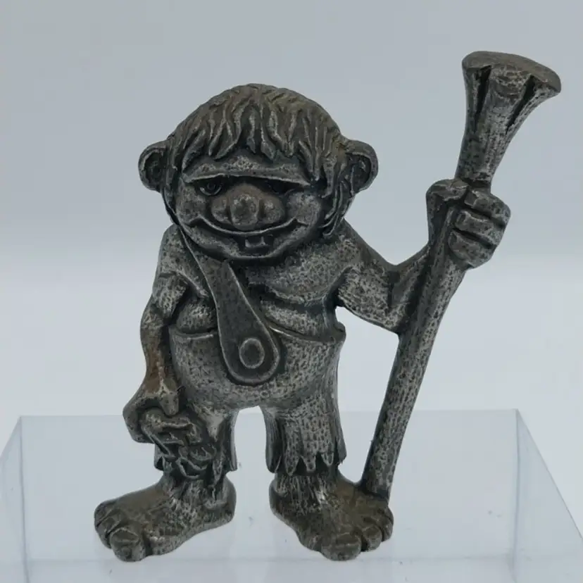 Vintage Tinn-Per Norway Troll /Gnome 3.0" T, Pewter Figurine #3