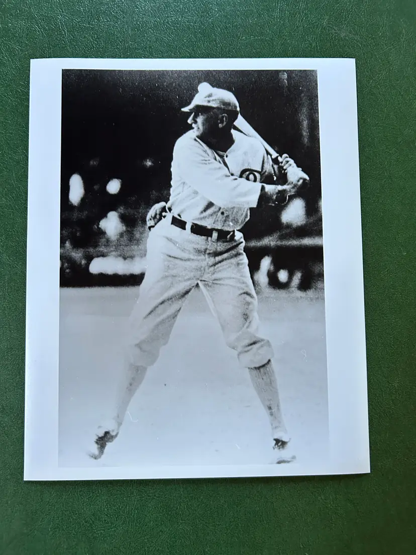 Shoeless Joe Jackson Batting Baseball Reproduction Photo