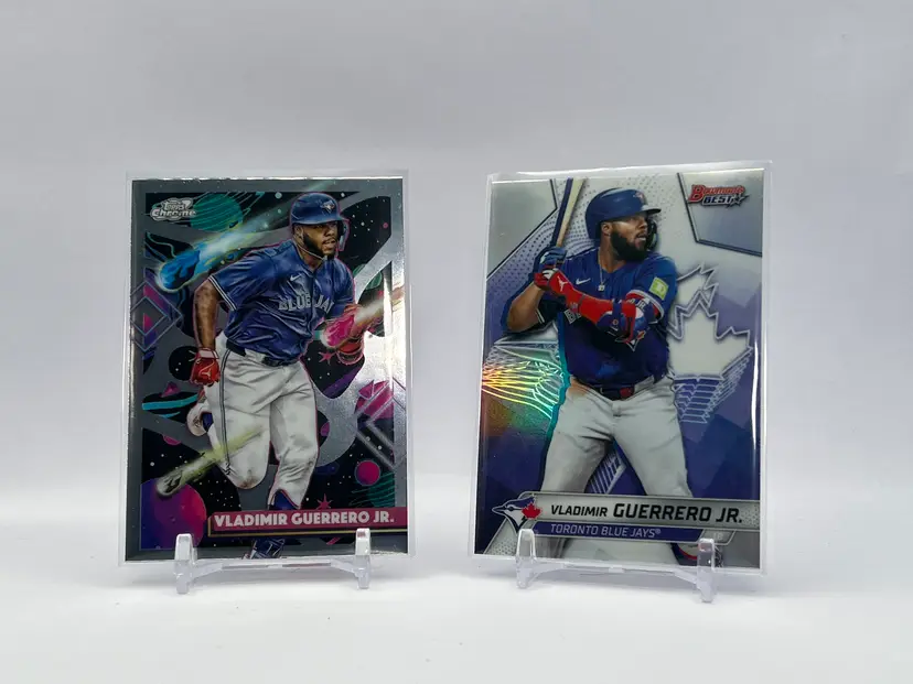 Vladimir Guerrero Jr. 2-card lot - 25 Cosmic & 25 Bowman's Best - Toronto Blue Jays