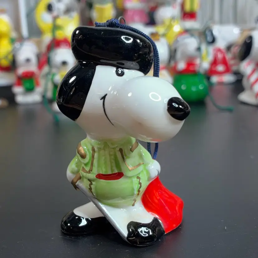 #12 - Vintage Japan Peanuts Ornament Snoopy Bull Fighter
