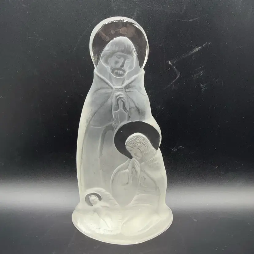 Frosted Glass Holy Family