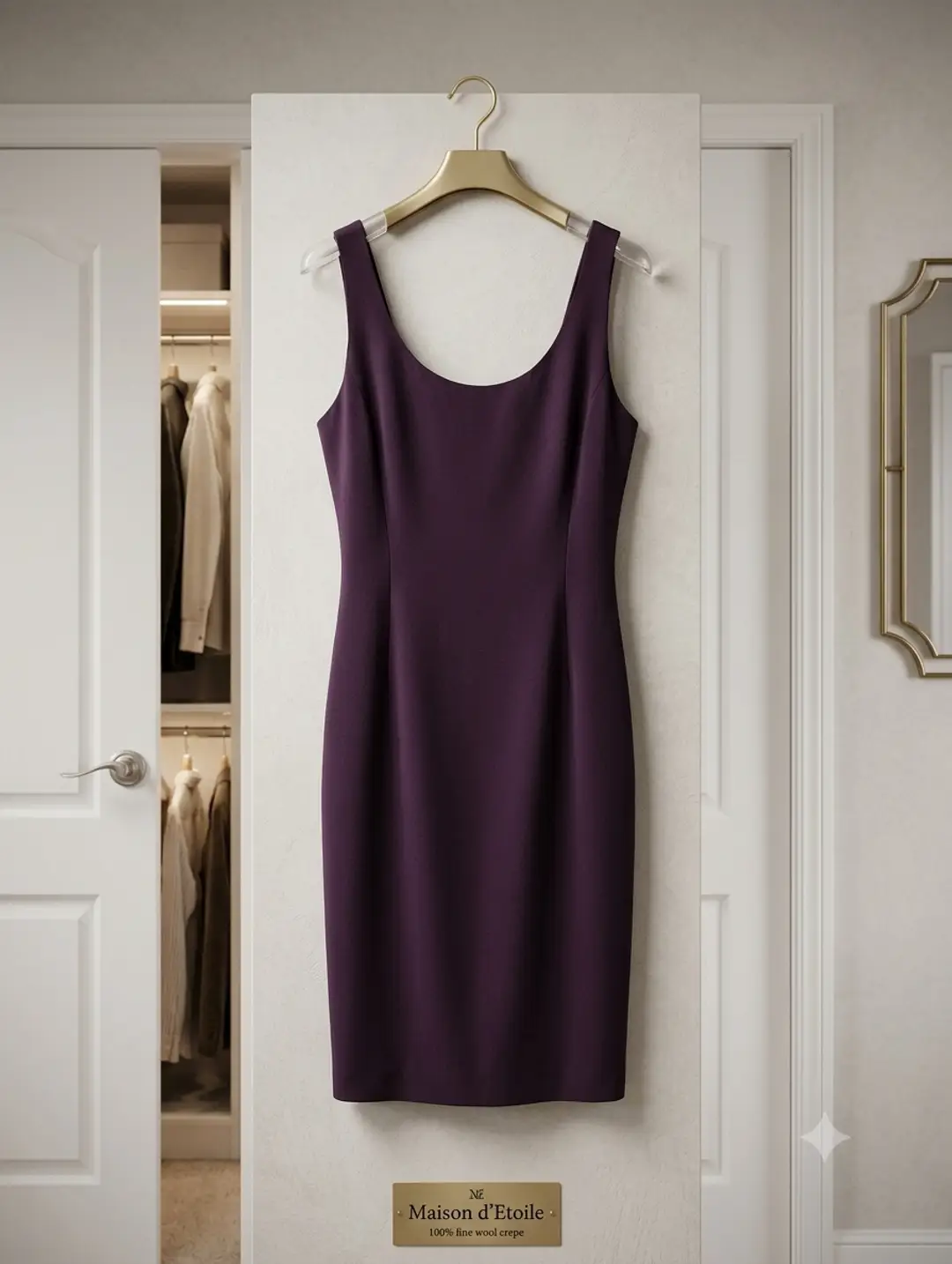Elegant Plum Evening Dress
