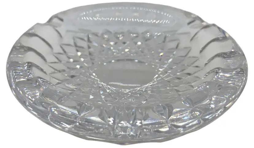 Waterford Crystal Colleen Pattern Ashtray, 7" D x 2" H