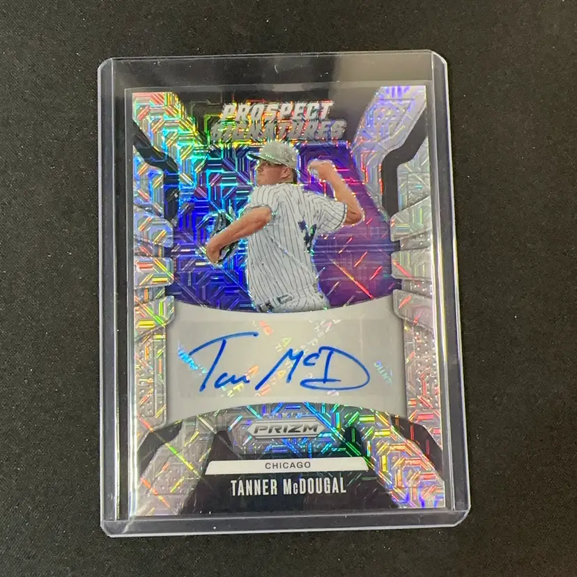 Tanner McDougal 2026 Panini Prizm Prospect Signatures Auto 04/25 Chicago White Sox
