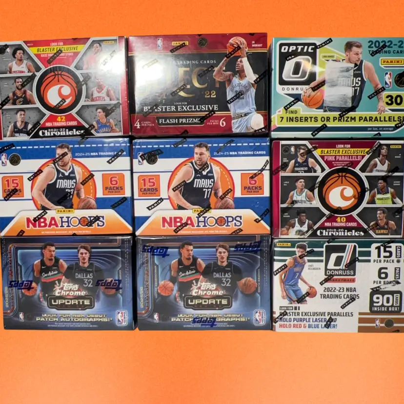 2019-2026 Topps & Panini Basketball 9 Box Mixer Live Team Rip MBB2026 (stacked shipping)