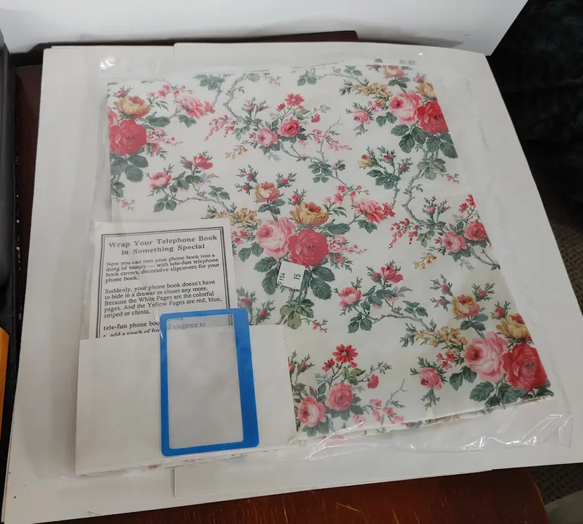 Book or Telephone book cover. 10 x 12. New old stock.