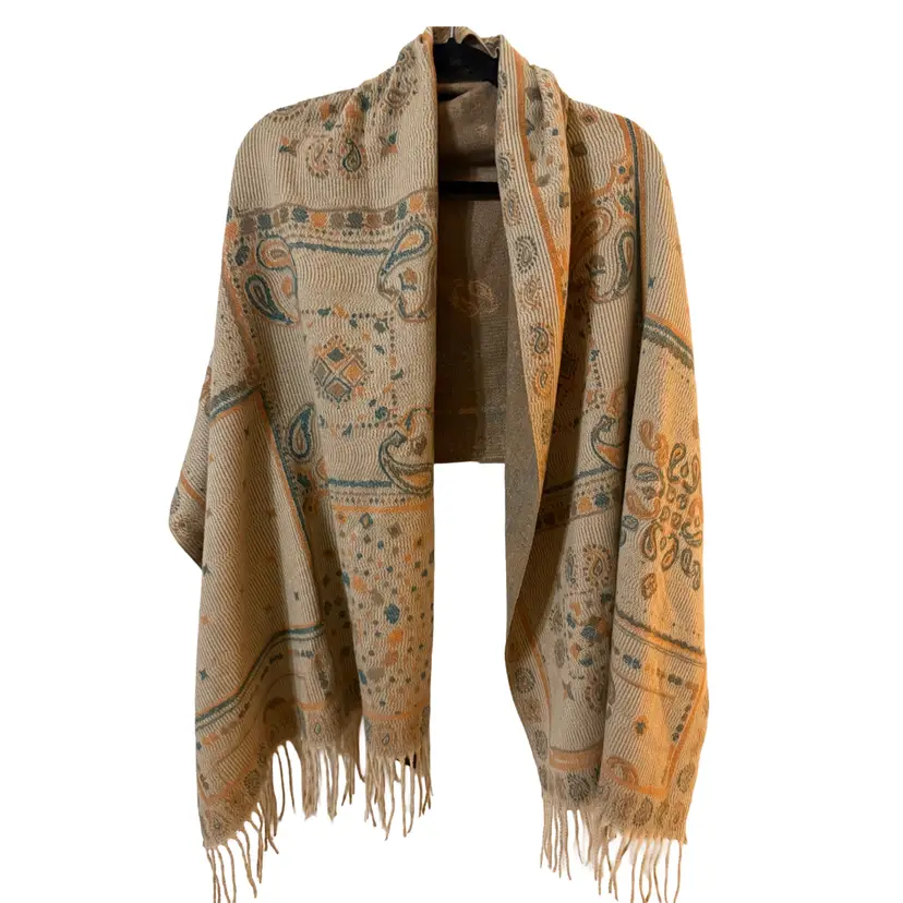 NWT Teal And Orange Wrap Scarf MARCUS ADLER