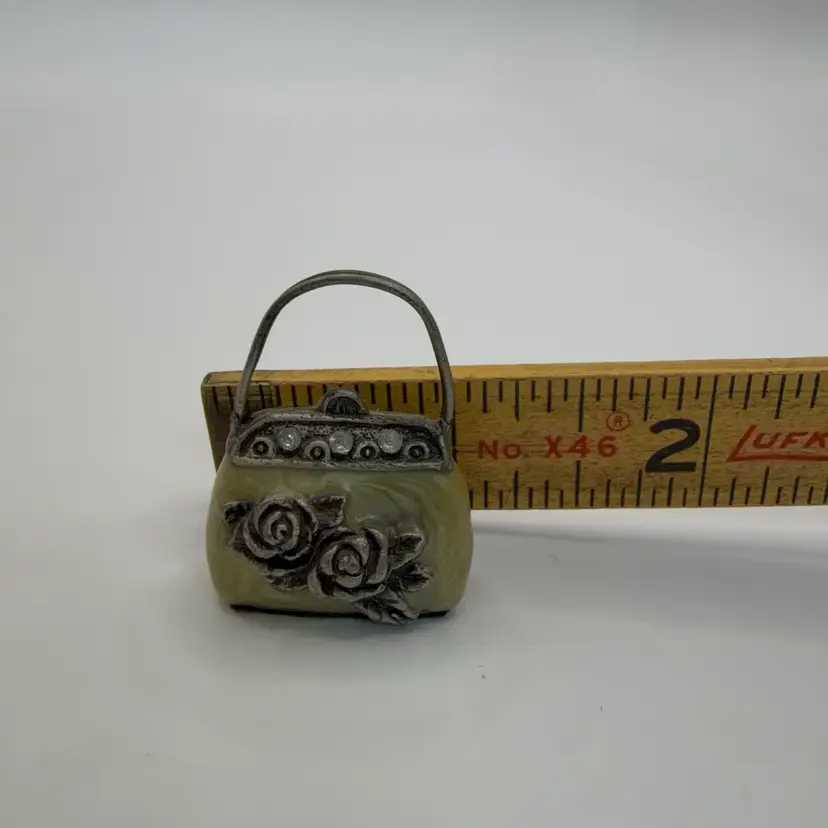 🔔 Mini Enameled Rhinestone Metal Purse