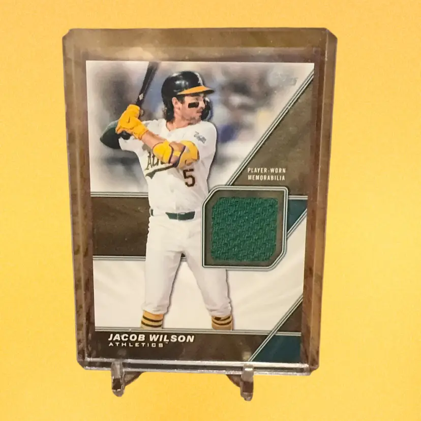 Jacob Wilson 2026 Topps Series 2 Major League Material Relic Athletics