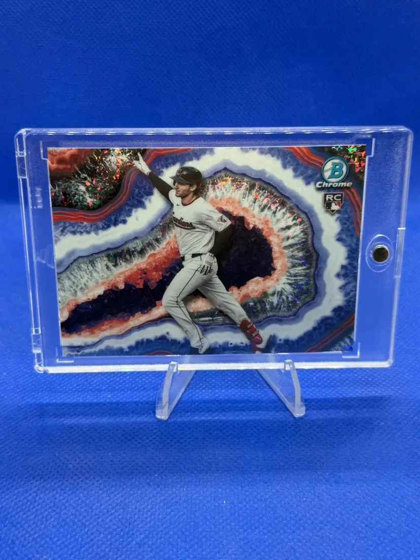 Chase DeLauter 2026 Bowman Chrome Crystalized Case Hit SSP Cleveland Guardians