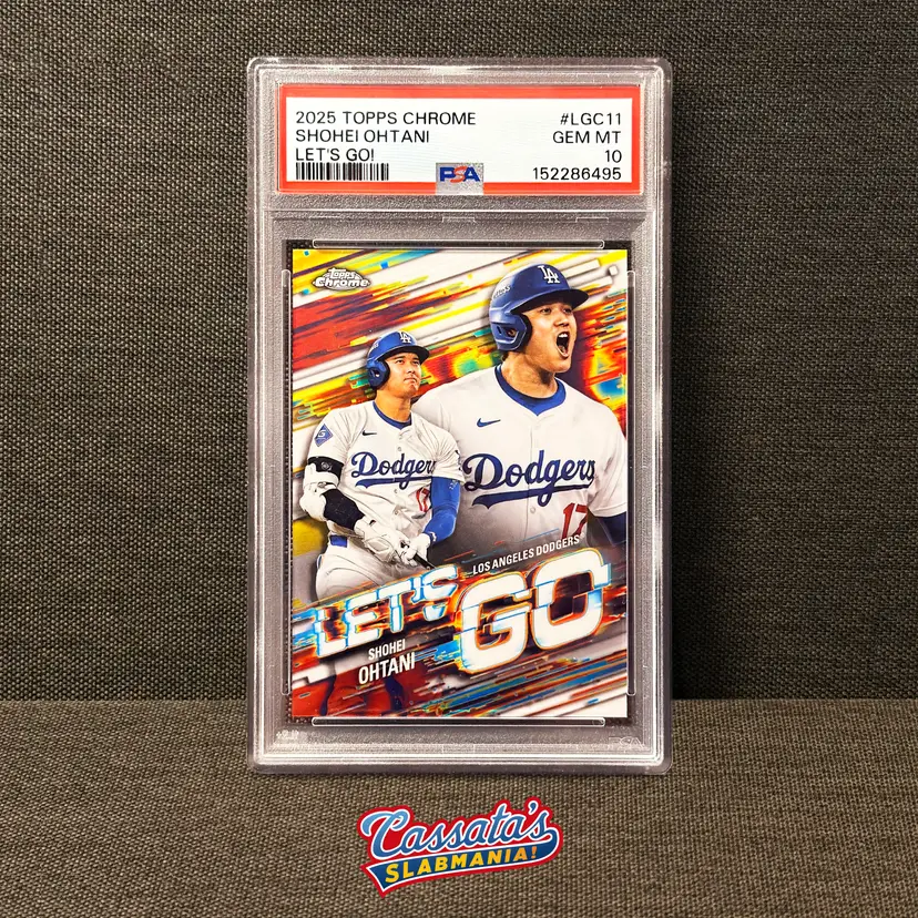 Shohei Ohtani: 2025 Topps Chrome, Let's Go! SSP Case Hit / #LGC-11 / PSA 10